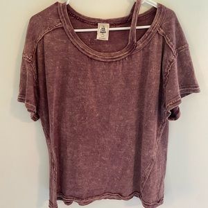 Free people off the shoulder t shirt